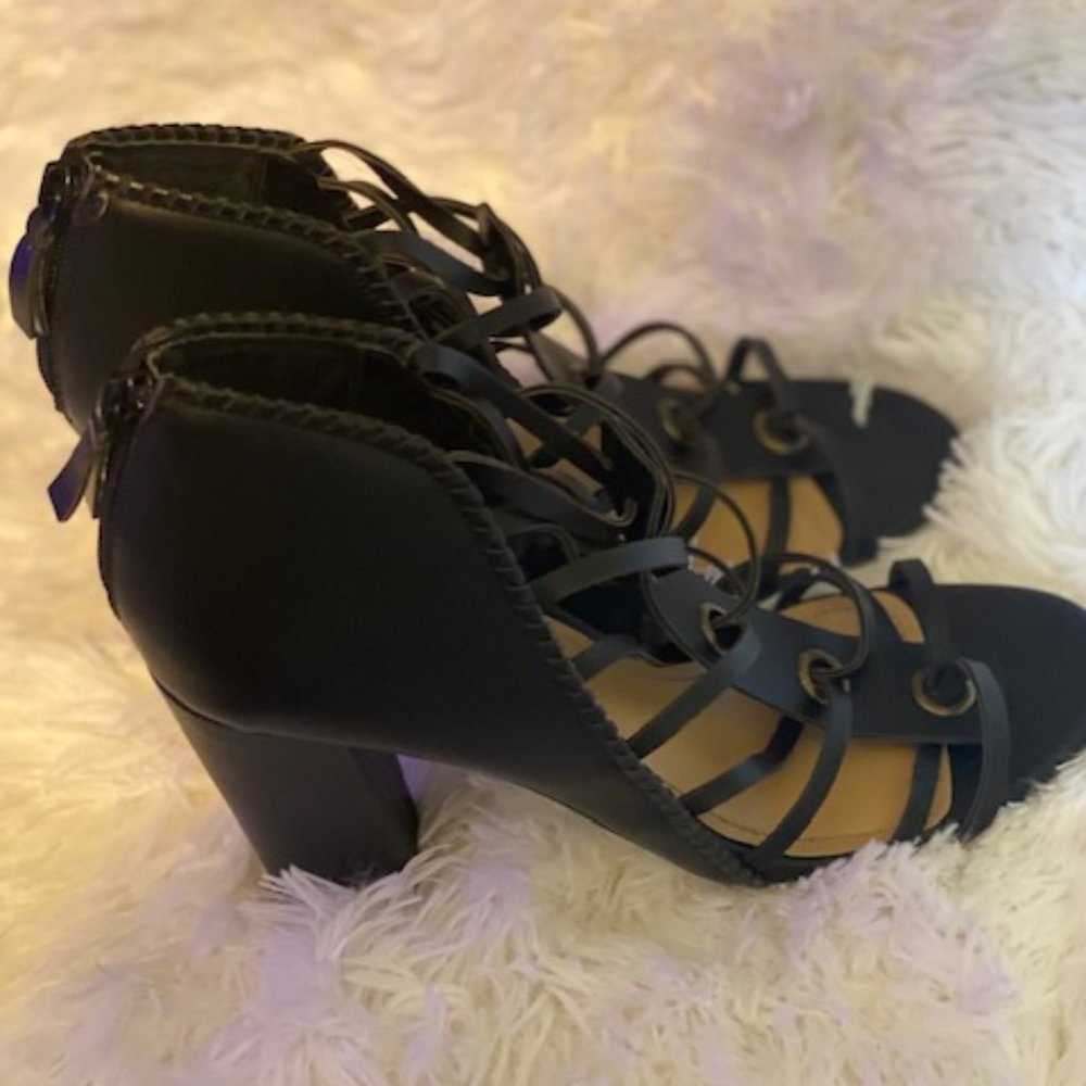 Divya Black Platforms Size 10
